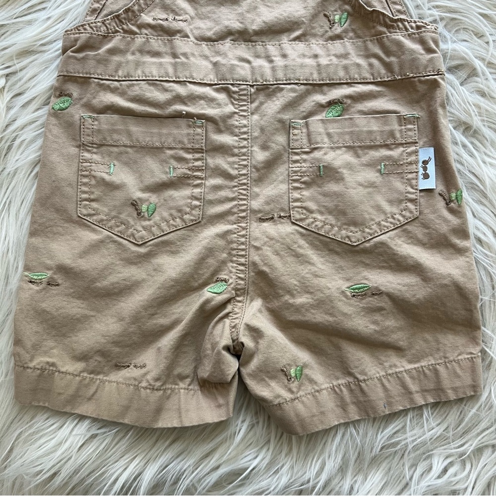 Vintage Y2K Gymboree Beige Ant Embroidered Overalls Shorts Baby Size 6-12 Months - Picture 10 of 10